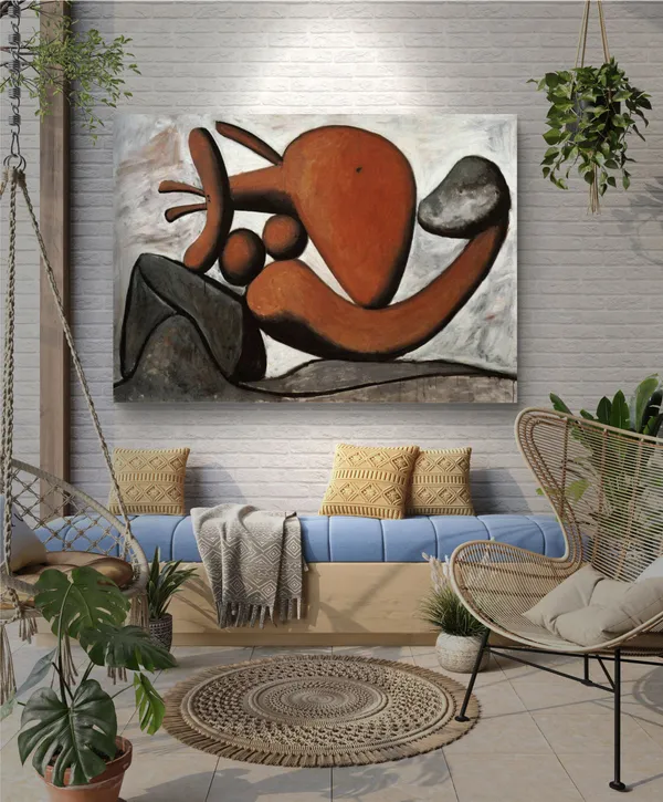 Woman_Throwing_A_Stone_1931,_A_Painting_by_Pablo_Picasso,_Framed_Canvas,_Multicolor