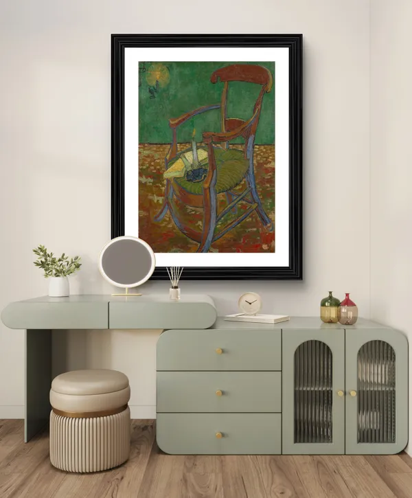 Gauguins_Chair_1888,_A_Painting_by_Van_Gogh,_Framed,_Wall_Decor,_Multicolor