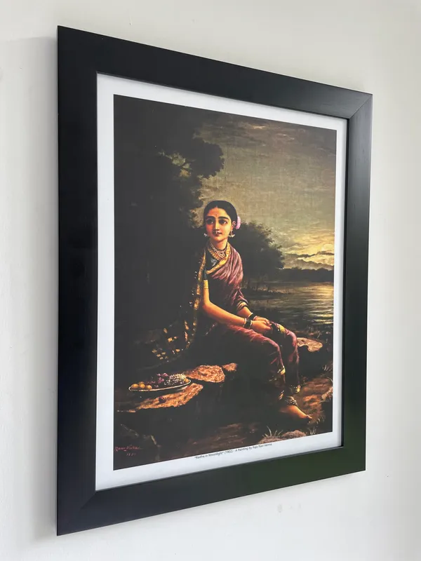 Yashoda,_Bal-Krishna_&_Radha_in_Moonlight,_Raja_Ravi_Varma_Paintings,_Set_of_2,_Framed,_Multicolor