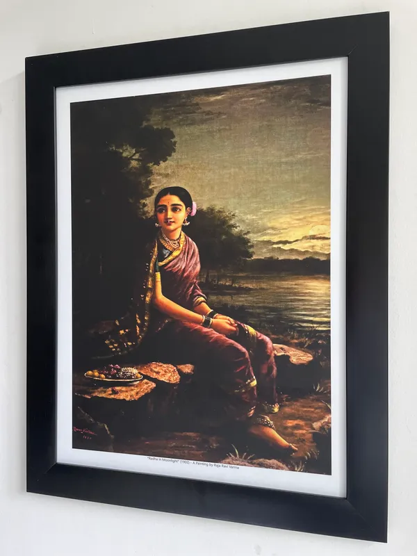 Yashoda,_Bal-Krishna_&_Radha_in_Moonlight,_Raja_Ravi_Varma_Paintings,_Set_of_2,_Framed,_Multicolor