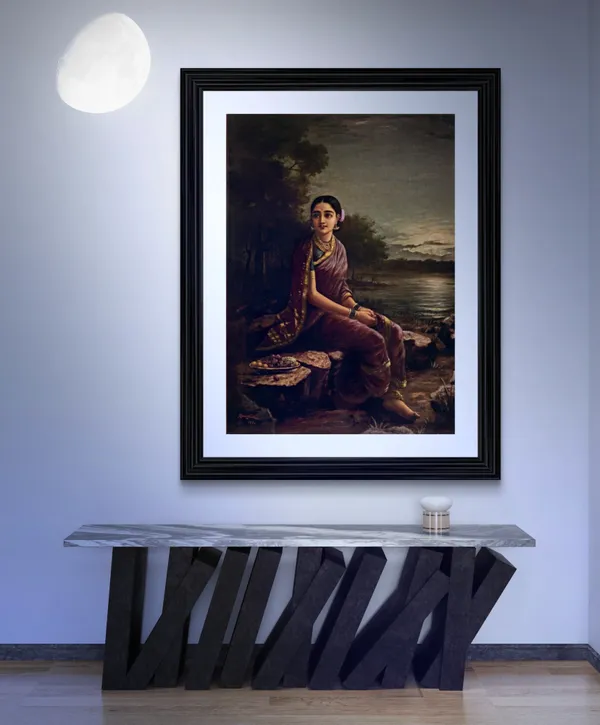 Yashoda,_Bal-Krishna_&_Radha_in_Moonlight,_Raja_Ravi_Varma_Paintings,_Set_of_2,_Framed,_Multicolor