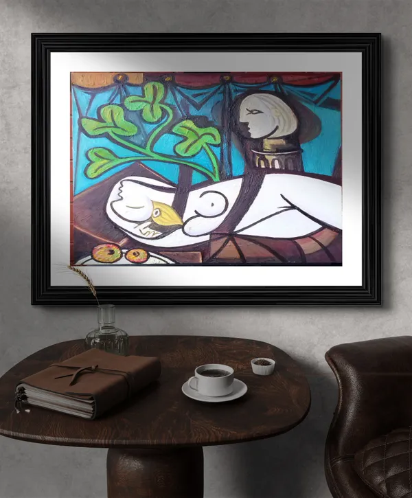 Nude_Green_Leaves_and_Bust_1932,_A_Painting_by_Pablo_Picasso,_Framed,_Wall_Decor,_Multicolor