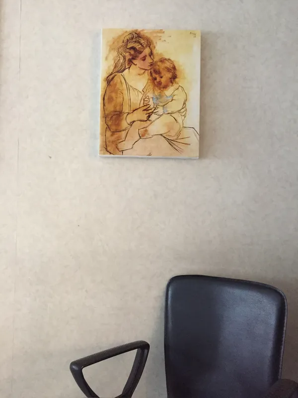 Mother_and_Child,_1922,_A_Painting_by_Pablo_Picasso,_Framed_Canvas,_Wall_Decor,_Multicolor