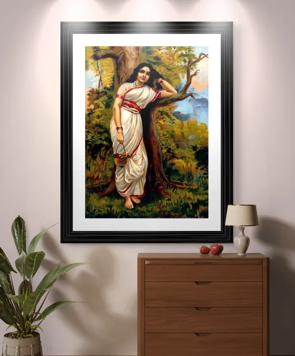 Ahalya_(Ahilya)_(1900),_A_Raja_Ravi_Varma_Painting,_Framed,_Wall_Decor,_Multicolor