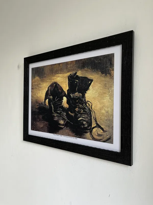 *Beach_at_Scheveningen_&_A_Pair_of_Shoes,_Van_Gogh_Paintings,_Set_of_2,_Framed,_Wall_D�cor,_Multicolor