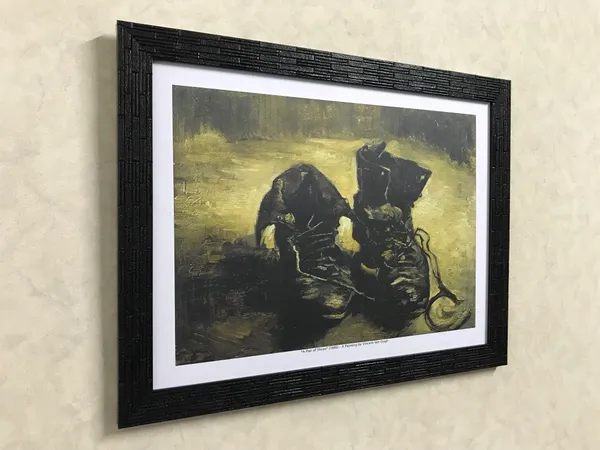 *Beach_at_Scheveningen_&_A_Pair_of_Shoes,_Van_Gogh_Paintings,_Set_of_2,_Framed,_Wall_D�cor,_Multicolor