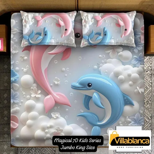 7D_Digital_Print_Bedsheet_Set_|_Kids-Friendly_Design_With_2_Pillow_Covers