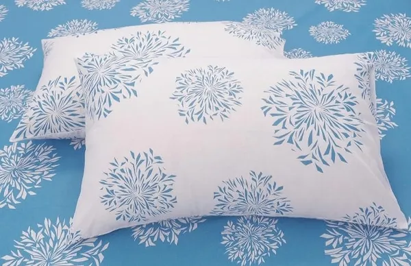 Elastic_Fitted_Bedsheet_with_Two_Pillow_covers_|_Blue_Pure_Cotton_King_Size_Bedsheet
