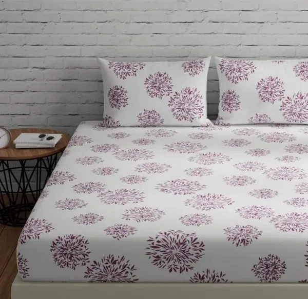 Elastic_Fitted_Bedsheet_with_Two_Pillow_covers_|_Pink_Pure_Cotton_King_Size_Bedsheet