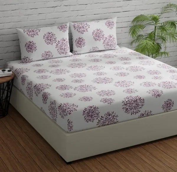 Elastic_Fitted_Bedsheet_with_Two_Pillow_covers_|_Pink_Pure_Cotton_King_Size_Bedsheet