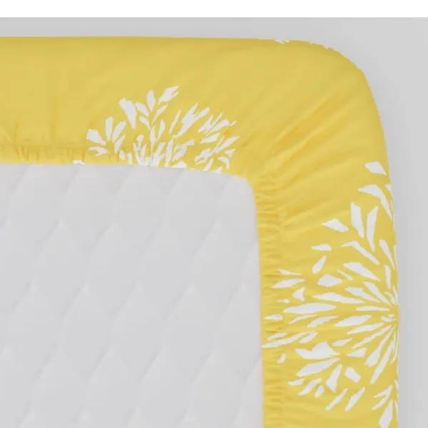 Elastic_Fitted_Bedsheet_with_Two_Pillow_covers_|_Yellow_Pure_Cotton_King_Size_Bedsheet