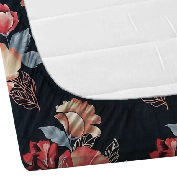 Elastic_Fitted_Bedsheet_with_Two_Pillow_covers_|_Black_Pure_Cotton_King_Size_Bedsheet
