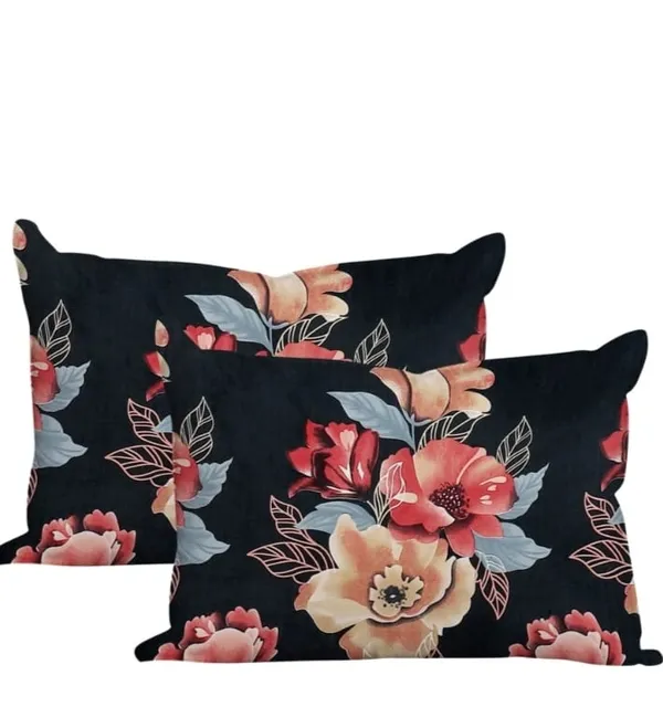 Elastic_Fitted_Bedsheet_with_Two_Pillow_covers_|_Black_Pure_Cotton_King_Size_Bedsheet

