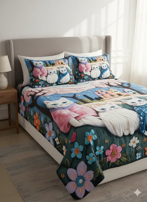 7D_Digital_Print_Bedsheet_Set_|_Kids-Friendly_Design_With_2_Pillow_Covers