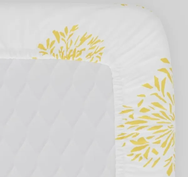 Elastic_Fitted_Bedsheet_with_Two_Pillow_covers_|_Yellow_Pure_Cotton_King_Size_Bedsheet
