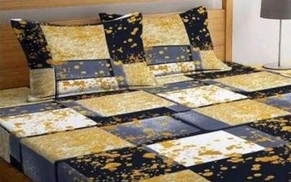Elastic_Fitted_Bedsheet_with_Two_Pillow_covers_|_Golden_Pure_Cotton_King_Size_Bedsheet