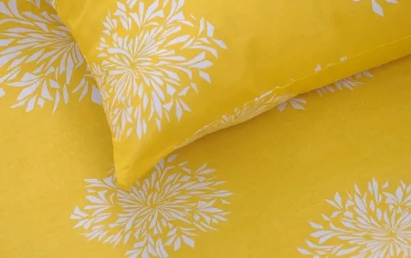 Elastic_Fitted_Bedsheet_with_Two_Pillow_covers_|_Yellow_Pure_Cotton_King_Size_Bedsheet