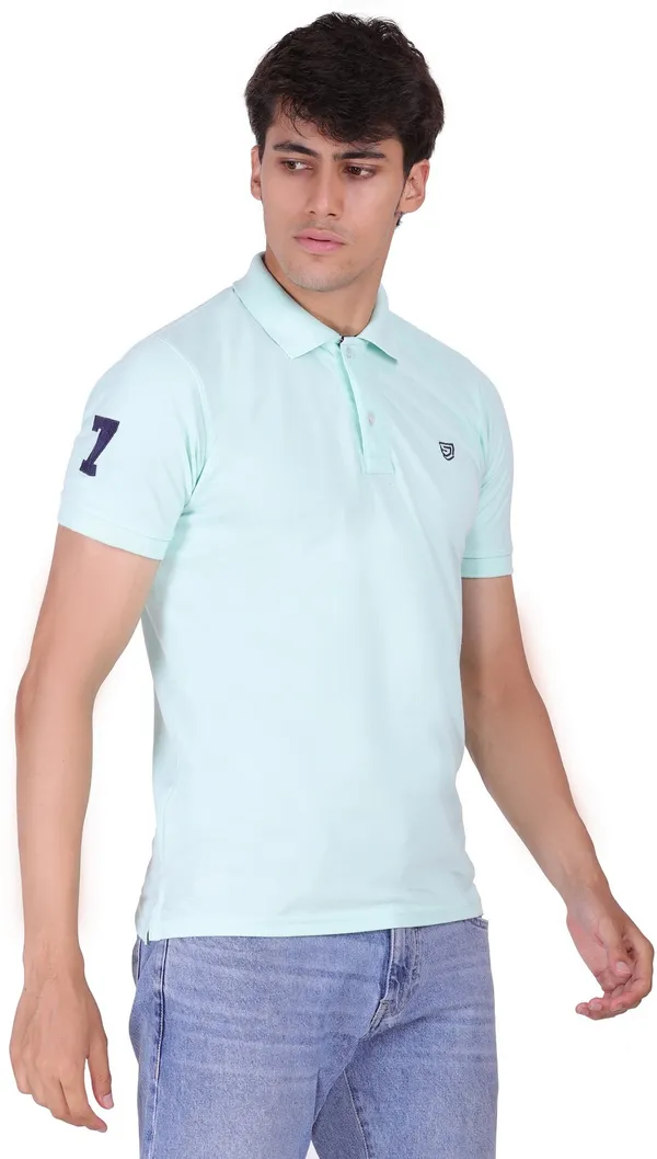 Green_Cotton_Collar_T-Shirt_for_Men