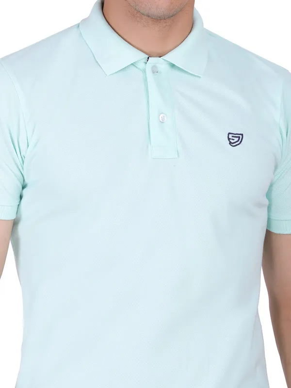 Green_Cotton_Collar_T-Shirt_for_Men