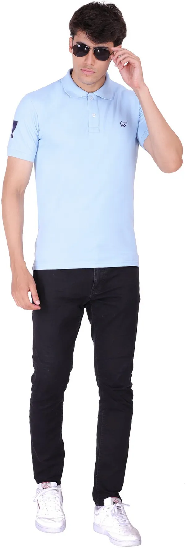 Light_Blue_Cotton_Collar_T-Shirt_for_Men