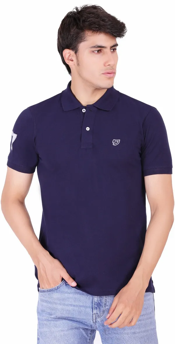 Dark_Blue_Cotton_Collar_T-Shirt_for_Men