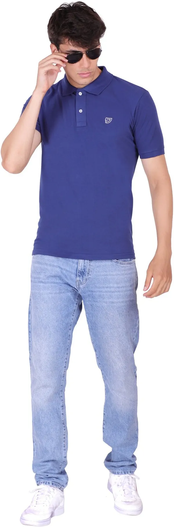 Blue_Cotton_Collar_T-Shirt_for_Men