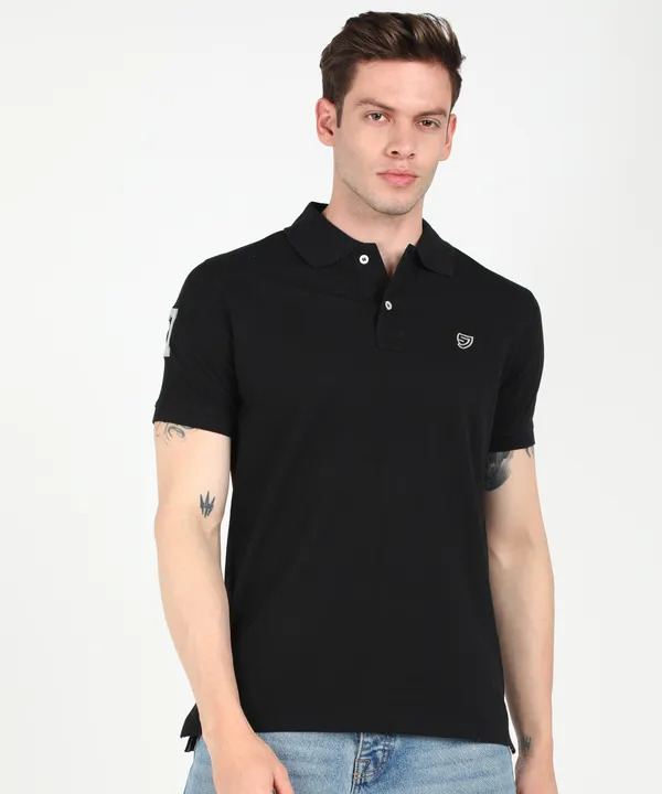 Black_Cotton_Collar_T-Shirt_for_Men