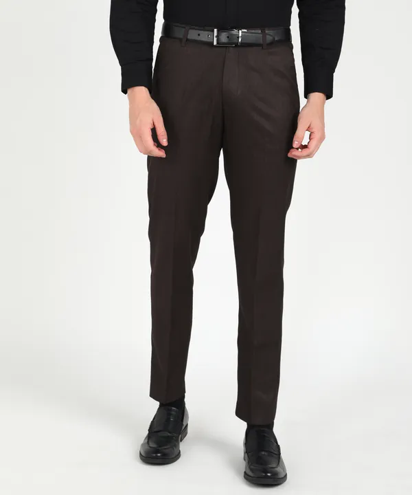 Brown_Relaxed_Viscose_Rayon_Formal_Zipper_Trouser_For_Men