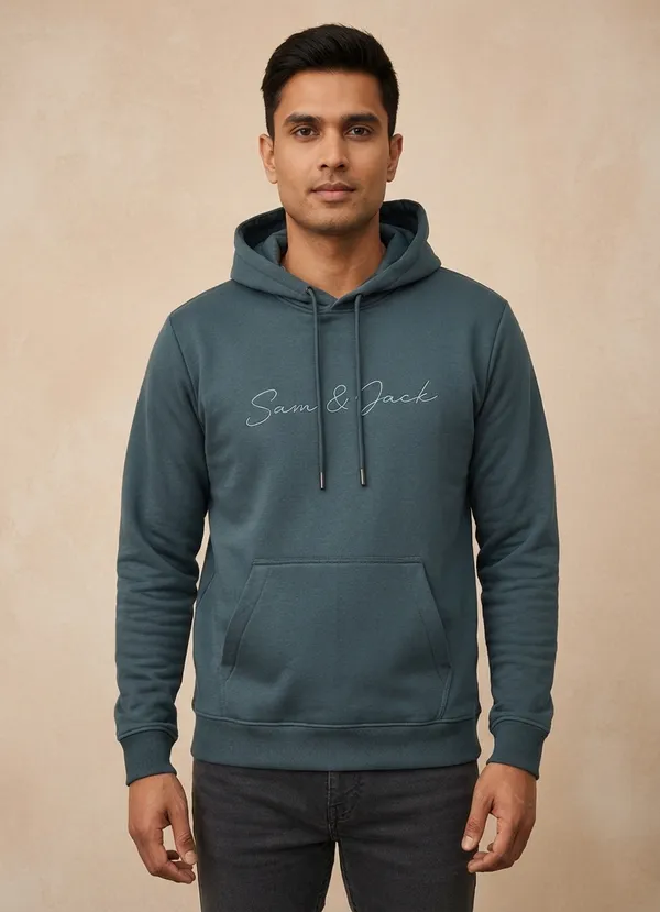 Sam_And_Jack_Men's_Green_Kangaroo_Pocket_Hoodie