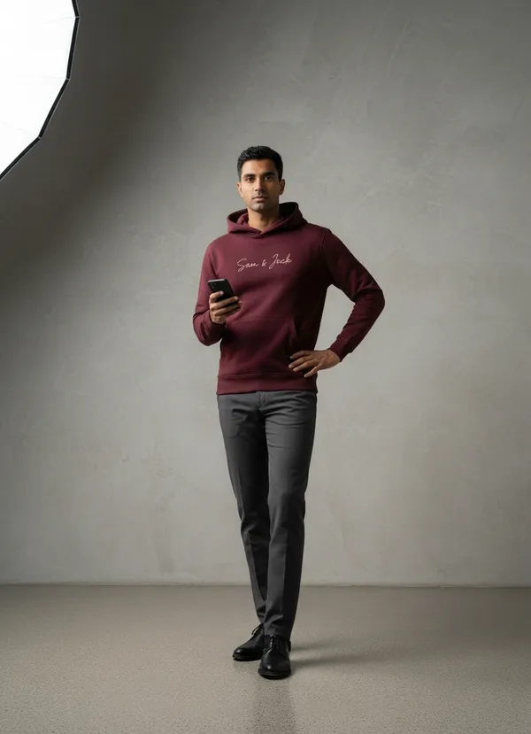 Sam_And_Jack_Men's_Maroon_Kangaroo_Pocket_Hoodie