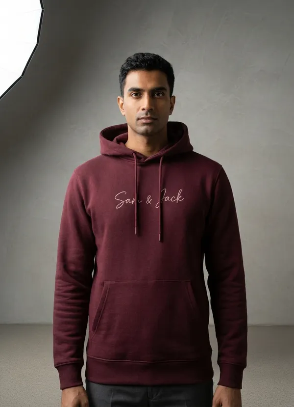 Sam_And_Jack_Men's_Maroon_Kangaroo_Pocket_Hoodie