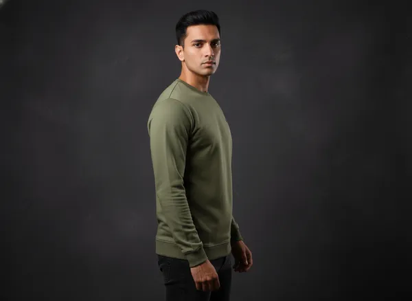 SAM_&_JACK_Relaxed_Men's_Green_Sweatshirt