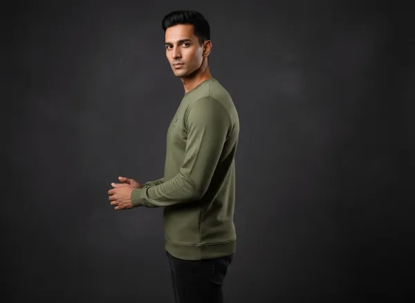 SAM_&_JACK_Relaxed_Men's_Green_Sweatshirt