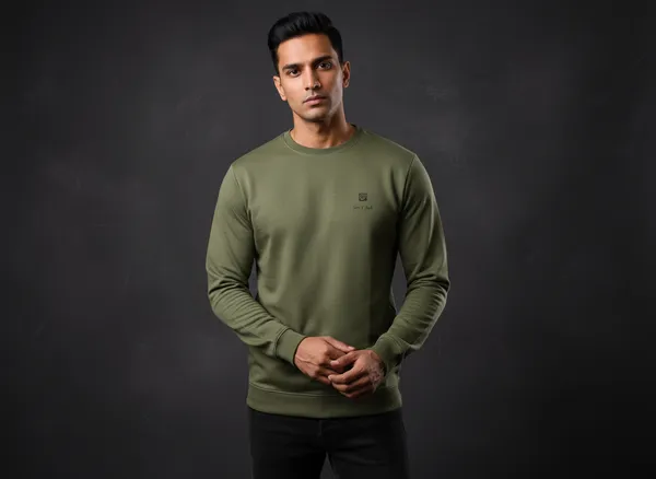 SAM_&_JACK_Relaxed_Men's_Green_Sweatshirt