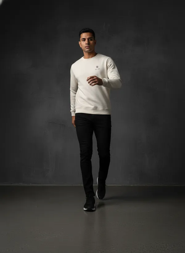 SAM_&_JACK_Relaxed_Men's_Cream_Sweatshirt