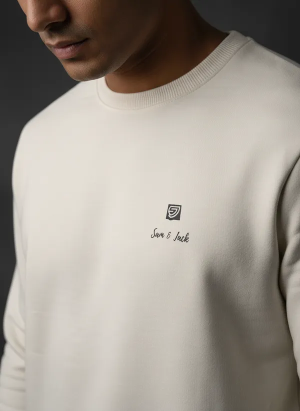 SAM_&_JACK_Relaxed_Men's_Cream_Sweatshirt