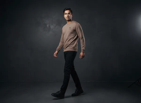 SAM_&_JACK_Relaxed_Men's_Coffee_Sweatshirt