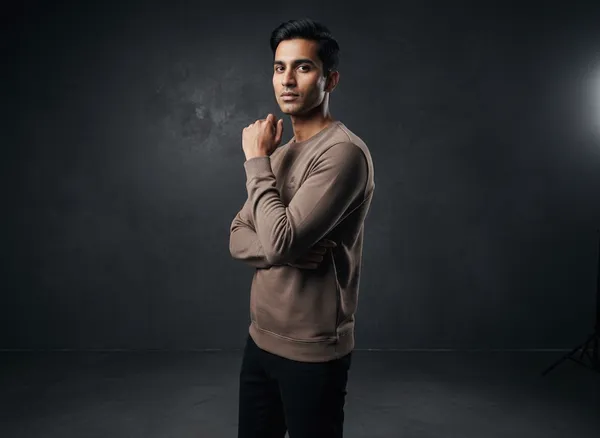 SAM_&_JACK_Relaxed_Men's_Coffee_Sweatshirt