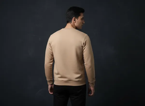 SAM_&_JACK_Relaxed_Men's_Beige_Sweatshirt