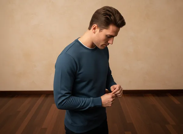SAM_&_JACK_Relaxed_Men's_Dark_Blue_Sweatshirt