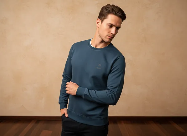 SAM_&_JACK_Relaxed_Men's_Dark_Blue_Sweatshirt