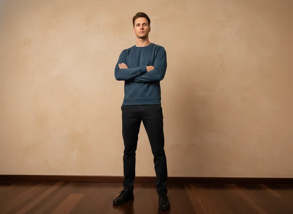 SAM_&_JACK_Relaxed_Men's_Dark_Blue_Sweatshirt