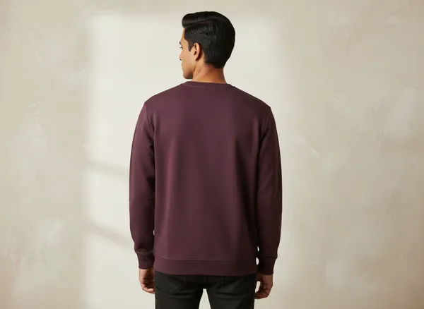 SAM_&_JACK_Relaxed_Men's_Maroon_Sweatshirt