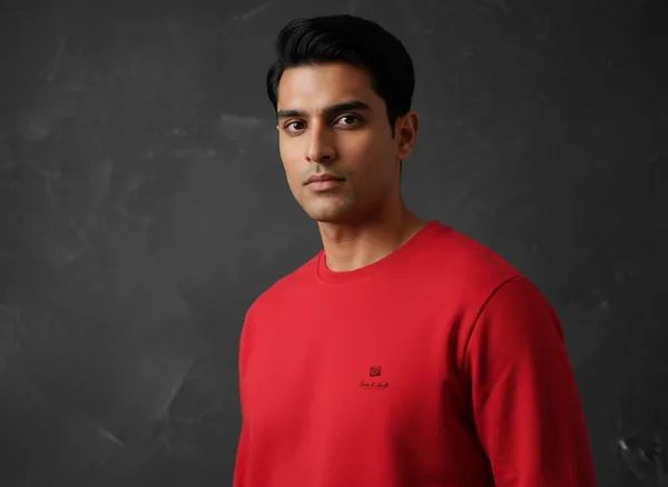 SAM_&_JACK_Relaxed_Men's_Red_Sweatshirt