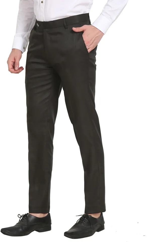 Dark_Green_Relaxed_Viscose_Rayon_Formal_Zipper_Trouser_For_Men