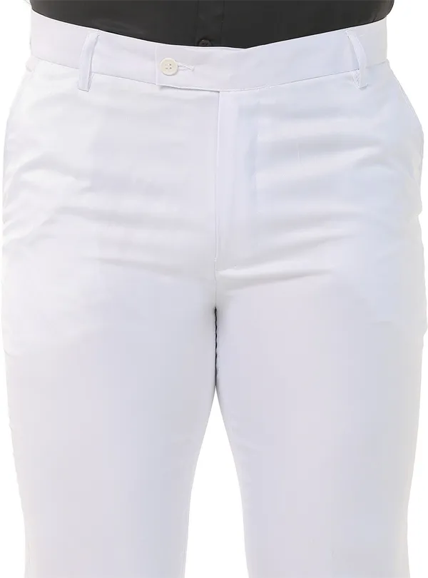 White_Relaxed_Viscose_Rayon_Formal_Zipper_Trouser_For_Men