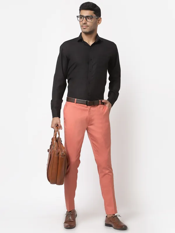 Pink_Skinny_Fit_Viscose_Rayon_Formal_Zipper_Trouser_For_Men