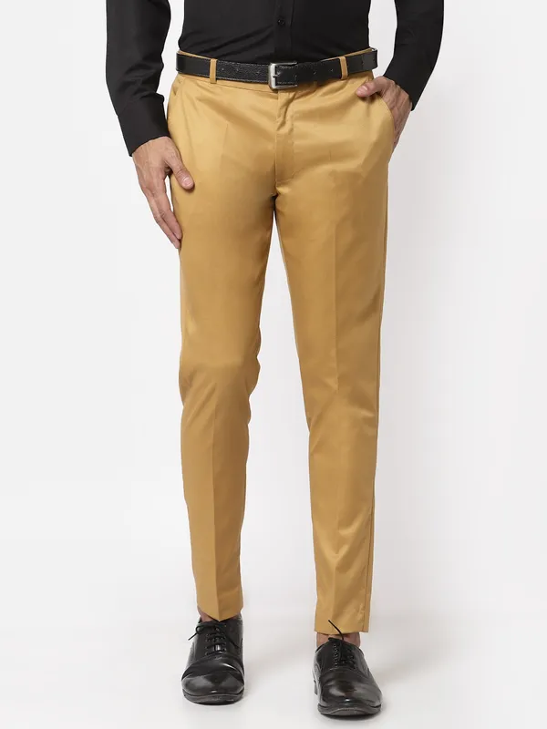 Beige_Skinny_Fit_Viscose_Rayon_Formal_Zipper_Trouser_For_Men