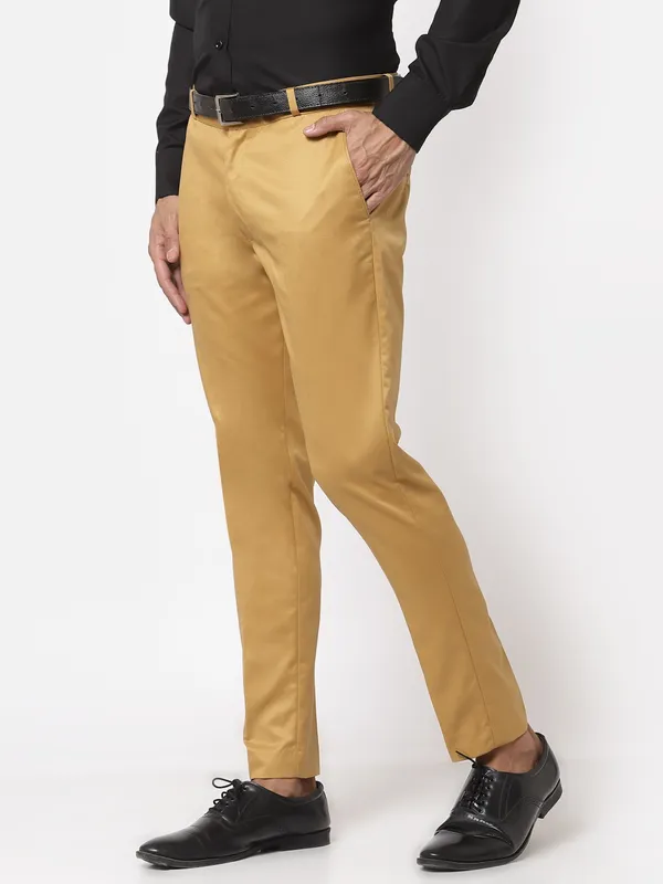 Beige_Skinny_Fit_Viscose_Rayon_Formal_Zipper_Trouser_For_Men