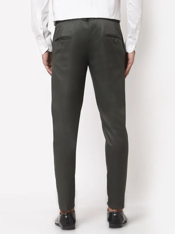 Green_Skinny_Fit_Viscose_Rayon_Formal_Zipper_Trouser_For_Men